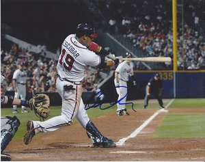 YUNEL ESCOBAR SIGNED AUTO'D 8X10 PHOTO ATLANTA BRAVES BLUE JAYS RAYS ANGELS B - Picture 1 of 1