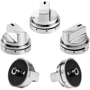 OEM Genuine Knob Assembly ( 5 PCs ) Compatible with LG Range AEZ73453509 Knobs - Picture 1 of 12