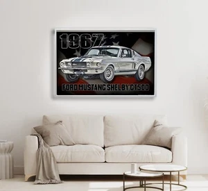 1967 Mustang Shelby GT500 Muscle Oldtimer 24x36 oder 11x17 im Poster - Bild 1 von 4