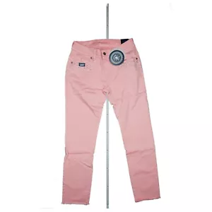 Blue Monkey stretch Jeans 7/8 Hose Cropped Skinny pailletten Perlen W29 pink NEU - Bild 1 von 7
