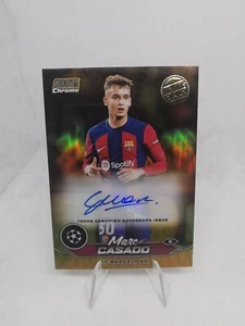 2023-24 Topps Stadium Club Chrome Marc Casado Members Only Gold Auto /50 Barca - Bild 1 von 2
