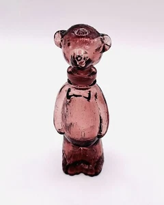 Lila 5,5 Zoll Kristall Teddybär Parfüm Flasche - Bild 1 von 10