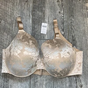 Soma Bra 40DD Vanishing Back Lace Floral Nude Underwire New padded - Picture 1 of 6