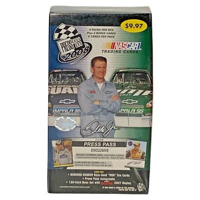 2008 Press Pass Blaster VALUE Box NASCAR Trading Cards EXCLUSIVE AUTO New Sealed - Image 1 of 4