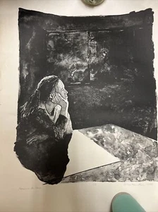 1985 Chae Min Shim #5/5 “Memories to Come” Pencil sign Art Print 22.75” x 27.75” - Picture 1 of 8
