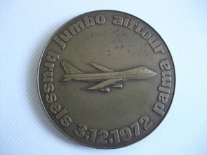 Targa Jumbo Airtour Bruxelles - Palma il 3.12.1972 - Foto 1 di 2