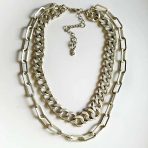 17" Cabi Stackable Chain Statement Necklace Retro Women Party Vacation Jewelry - Picture 1 of 4