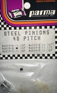 Parma Stahlritzel 48 Teilung 14T Zähne #6019-B RC Auto Vintage Neu - Bild 1 von 7