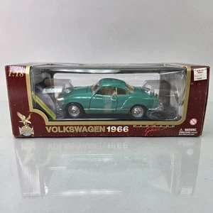 Road Signature 1:18 1966 Volkswagen VW Karmann Ghia Green Diecast Model Car NEW - Picture 1 of 12