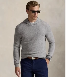 $1295 Ralph Lauren Purple Label X-Large Melange Grey Sweater RRL 100% Cashmere - Picture 1 of 7