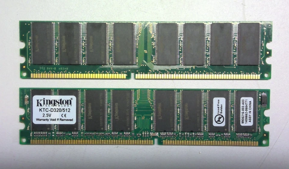 Kingston 512MB DDR RAM KTC-D320/512 2.5V PC3200 Desktop Memory Module - Image 1 of 1