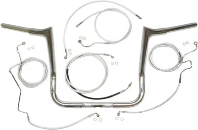 Magnum 1-1/4 дюйма Комплект руля Viking Bagger - 10 дюймов - Хромированный мотоцикл - Изображение 1 из 3