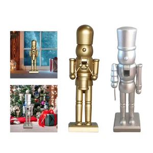 Christmas Nutcracker Figurine Xmas Decor for Holiday Entrance Fireplace - Picture 1 of 14