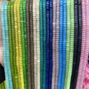 2x4 mm Hochwertige Dopamin Katzenauge Opal Heishi Scheibe Perlen zur Schmuckherstellung - Bild 1 von 45