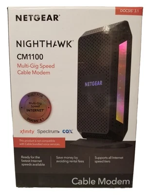 Netgear Nighthawk CM1100 Multi-Gig Speed Cable Modem DOCSIS 3.1 - Image 1 of 4