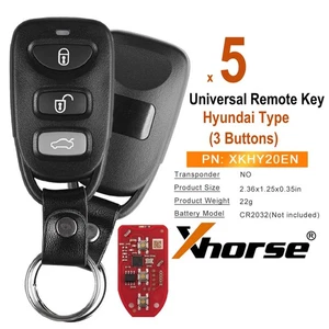 Xhorse XKHY20EN Universal Wire Remote Key for Hyundai Style 3 Buttons for VVDI2 - Picture 1 of 6