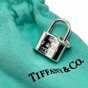 Original Tiffany & Co. 1837 Schloss Vorhängeschloss Anhänger Charm Silber 925 mit Etui - Bild 1 von 4