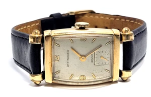 Rare Case Wittnaver Longines 17 Jewels Cal. 73 Revue 10k G.F. Case RUNS GOOD - Picture 1 of 10