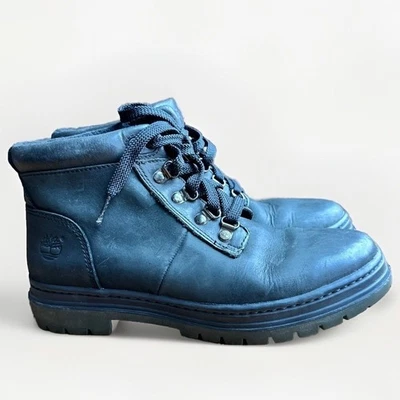 Botas de senderismo Timberland para mujer de cuero negro con cordones talla 8M Foto 1 de 4