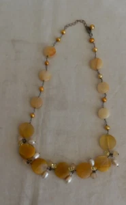 Vintage  Unbranded  Choker Necklace with  Stones - Picture 1 of 3