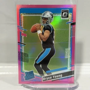 Bryce Young 2023 Panini Donruss Optic  #213 Pink Prizm Rated Rookie RC Panthers - Picture 1 of 3