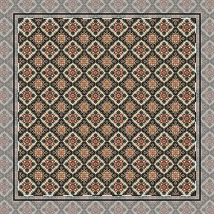 Deko Stoffservietten - 2 Größen | Asiatisches Muster Rot & Schwarz (PG-PTVTG-76) - Bild 1 von 3