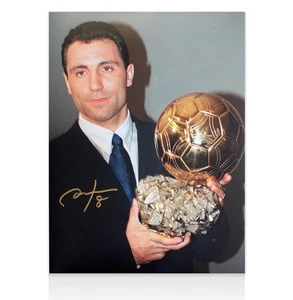 Hristo Stoichkov signed Foto: 1994 Ballon d'Or Sieger Autogramm - Bild 1 von 4