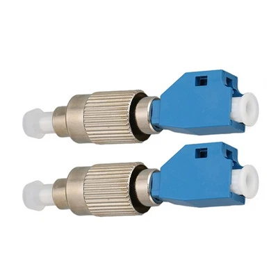 2 Pcs Fiber Adapter High Accuracy Fc Male To Lc Female Hybrid Optical Fibe AM - Image 1 of 4