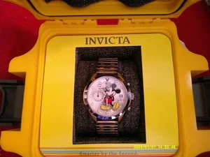 Invicta Disney LE 0567/3000 Silver Mickey Chronograph Watch 27398 W/Yellow Box - Picture 1 of 7