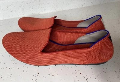Rothy's Loafer Paprika? Orange Marine Stripe Round Toe Flats Size 10 - Image 1 of 4