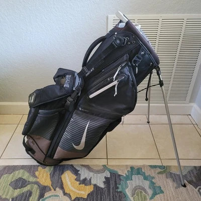Bolsa de golf Nike Air Hybrid con soporte gris/negro Foto 1 de 4