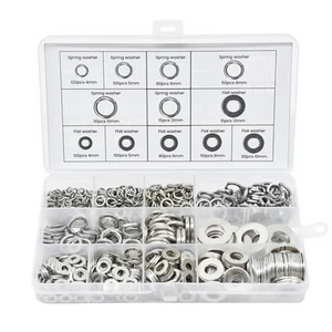 790PC Metric Washers Set Flat Spring Washers Assorted Set Stainless Steel - Picture 1 of 12