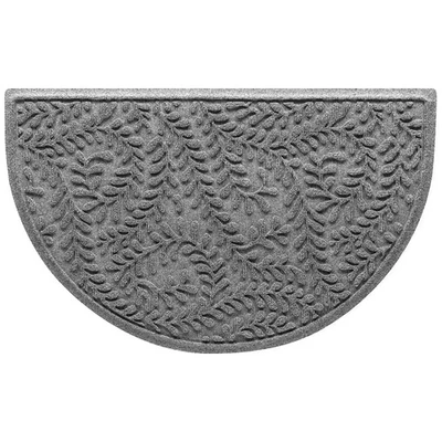 Waterhog самшит средний серый 24 дюйма X 39 дюймов Полукруглый ПЭТ-полиэстер для использования внутри помещений - Изображение 1 из 4