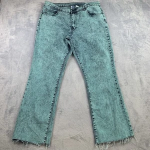 DG2 Diane Gilman Jeans Größe 16 W Acid Wash Raw Hem Distressed Grunge Goth Skater - Bild 1 von 15