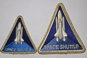 Vintage Space Shuttle Jacket Patchs NASA Kennedy Space Center Florida Set Of 2 - Picture 1 of 5