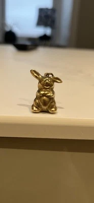 Vintage 9ct Gold Bunny Rabbit Charm – Gold - Image 1 of 4
