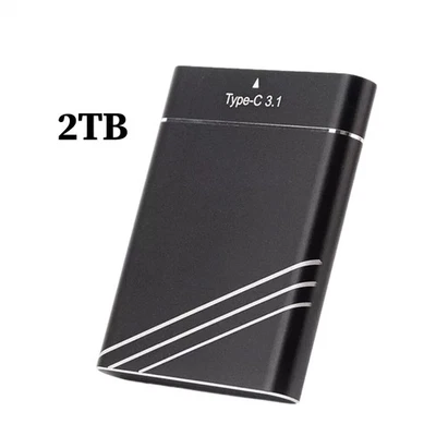 Tragbare Festplatte, 2 TB, Erweiterungsfestplatte, externes Backup-Laufwerk für - Bild 1 von 4