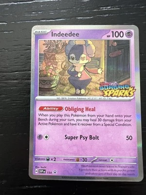 Indeedee 154 Sv: Scarlet & Violet Promo Cards Holo - Image 1 of 2