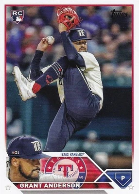 2023 Topps Update Series - Grant Anderson #US141 (RC) - Rangers - Image 1 of 2