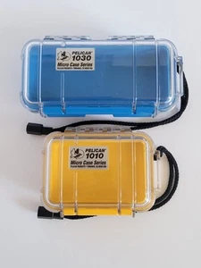 Pelican Micro Case Case Serie wasserdichte Koffer 2 Stück gelb 1010 blau 1030 - Bild 1 von 6