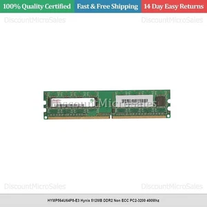 HYMP564U64P8-E3 Hynix 512MB DDR2 Non ECC PC2-3200 400Mhz - Picture 1 of 1
