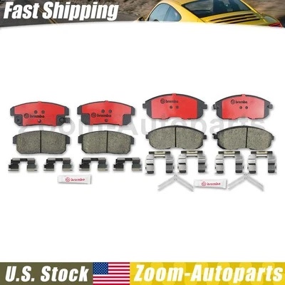 Brembo OE Front Rear Brake Pads Kit for 2002 2003 2004 2005 2006 Nissan Sentra - Image 1 of 3