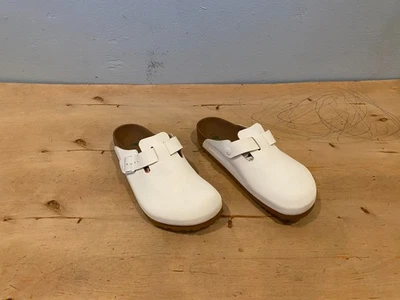 Zueco vegano Birkenstock Boston nuevo sin etiquetas/B, blanco, talla EU 42 / US 11 - 11,5 Foto 1 de 4