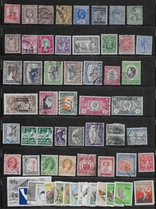 59 British Colonies Stamps from Quality Old Antique Album - Picture 1 of 1
