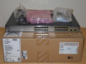 NEU Cisco WS-C3750-24TS-E Switch 2x SFP + 24x 10/100 Ports L3 EMI IOS NEW OPEN - Bild 1 von 1
