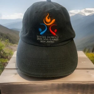 Special Olympics 2014 Strap Back Hat Cap Navy Blue Adjustable New Jersey EUC - Picture 1 of 8