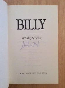 SIGNED by Whitley Strieber - Billy : A Novel HC 1st/1st + Pic - Imagen 1 de 11