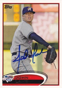 JOHN LAMB NORTHWEST ARKANSAS NATURALS SIGNED DEBUT CARD REDS LOS ANGELES ANGELS - Picture 1 of 1