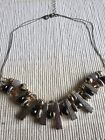 Vintage M & S  Statement Necklace~shades Of Grey  ~ Excl Cond 