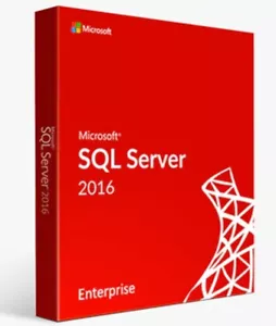 Microsoft SQL Server 2016 Enterprise with 32 Core License, unlimited User CALs - Picture 1 of 3